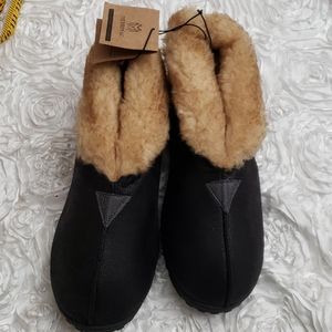 Slippers Men's Non-slip Soles Faux Fur Leatherette